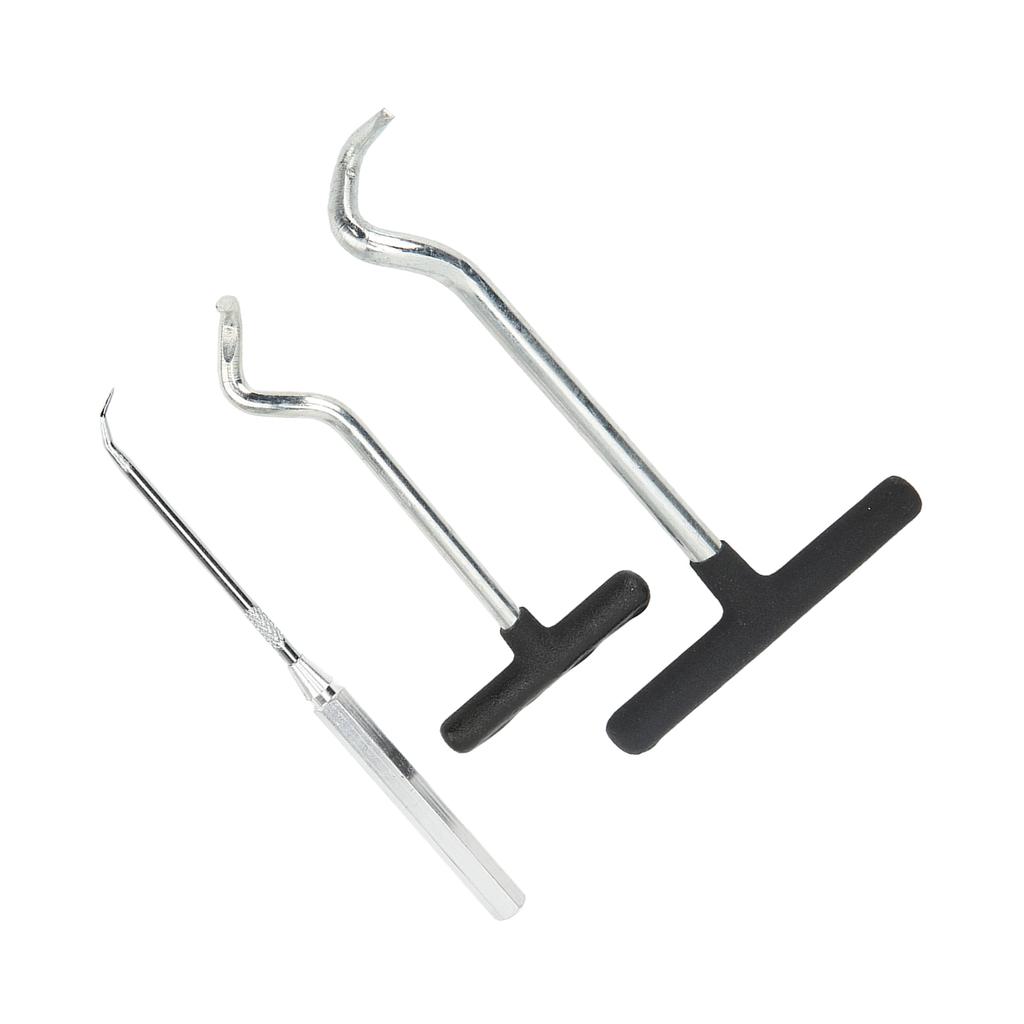 3PCS O Rings Grease Seals Puller Steel Soft Handle Oil Seal Remover Puller Tool for Car SUV Truck