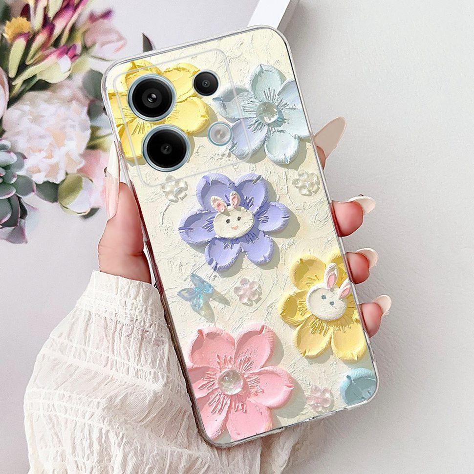 For Xiaomi Redmi Note 13 Pro 5G Case Fashion Butterfly Soft Silicone Phone Back Cover For Redmi Note 13 Note13 Pro Case Funda