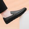 2025 New Genuine Leather Men Walking Shoes Casual Business Formal Shoes Fashion Designer Comfy Dress Loafers Driving Lazy Shoes