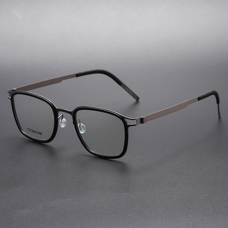 Men s Ultra-Light Titanium Myopia & Astigmatism Frame with Anti-Blue Light Lenses - Retro Glasses 9912