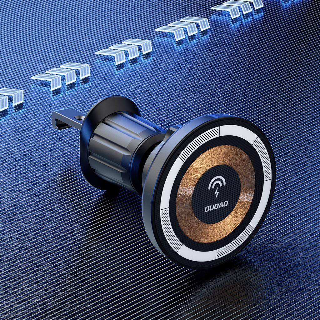 Dudao 15W MagSafe Magnetic Car Vent Mount with Wireless Charging - Black