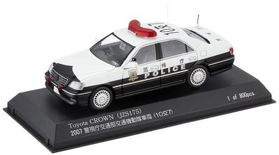 Toyota Crown 2007 Metropolitan Police Department Transportation Department Traffic Riot Police Vehicle Completed Product RAI'S 1/43 (JZS175) (407)