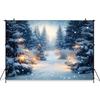 Mocsicka Weihnachtshintergrund Winter Schnee Baum Dekoration Frohes Neues Jahr Party Kind Kinder Porträt Foto Hintergrund Geburtstagsbanner