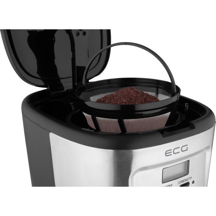 Cafetière filtre - ECG - KP 2125 Supreme - 1,5 L - 12 tasses - Écran LCD - Fonction maintien au chaud