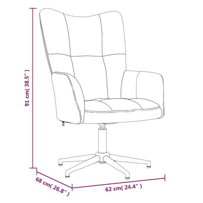 VidaXL Chaise de relaxation Jaune moutarde Velours