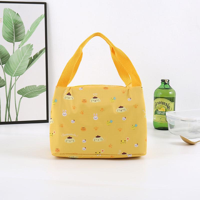 Kuromi Waterproof Cartoon Lunch Bag With Insulated Design For School And Office Use