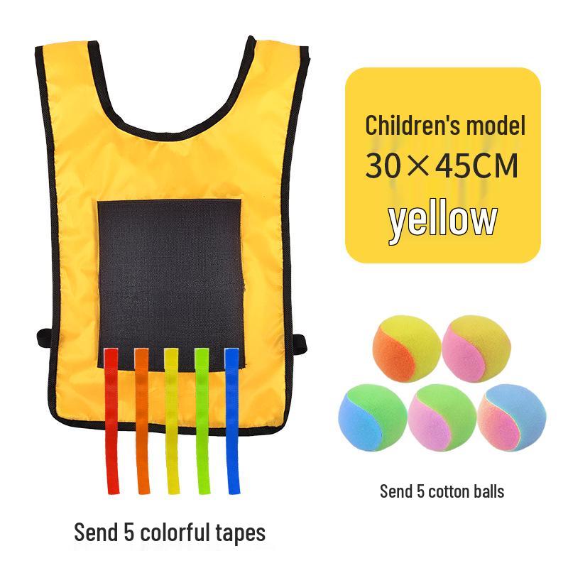 Children's Sticky Ball Dodgeball Vest for Outdoor Parent-Child Games