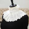 Hollow Embroidery Detachable Collar White Cotton Embroidered Stand Collar  Photograph Accessory