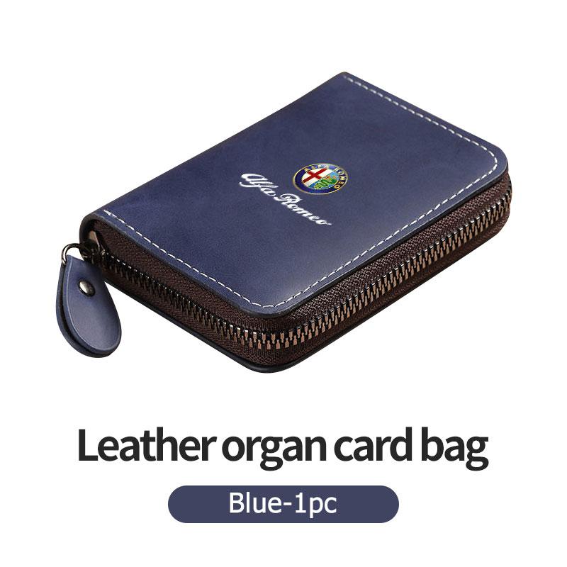 Samolepky na auto Pro Alfa Romeo Pánská peněženka Kožená peněženka Tenký držák na platební karty a ID karty Pro Alfa Romeo 159 Giulietta 156 147