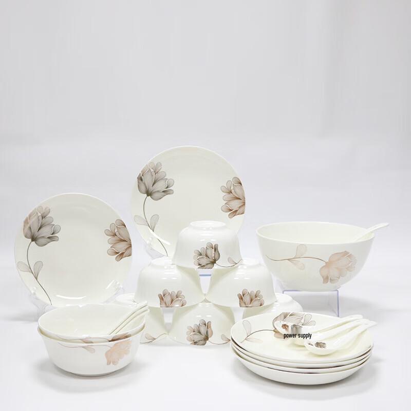 Northern Scenery Bone China Dinnerware Set (22-Piece)