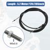 Motoforti 6-19ft 1.8M-5.8M Marine Throttle Shift Remote Control Box Cable for Outboard Engine Boat Motor Steering System
