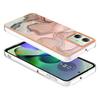 YB IMD Series-16 Style-E For Motorola Moto G54 5G Case Marble Electroplated Design 2.0mm TPU Cover