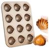 ZISIZ 6-Cavity Chestnut Baking Mold (2-Pack)