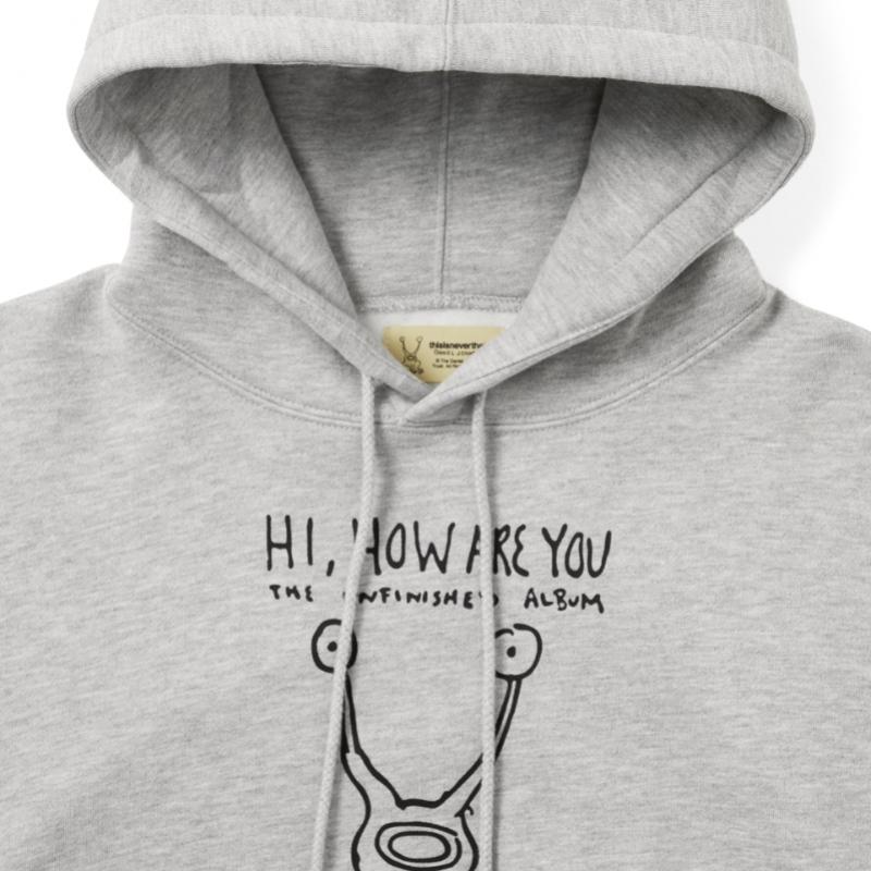 ThIs Is Never That Tnt Daniel Johnston Frog Hoodie Heather Grey