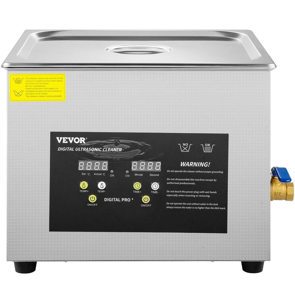 15L Digital Ultrasonic Cleaner Heater Timer 600W 40KHz Cleaning Machine