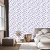 Heart Wallpaper White, Blue and Light Gray 50x1000