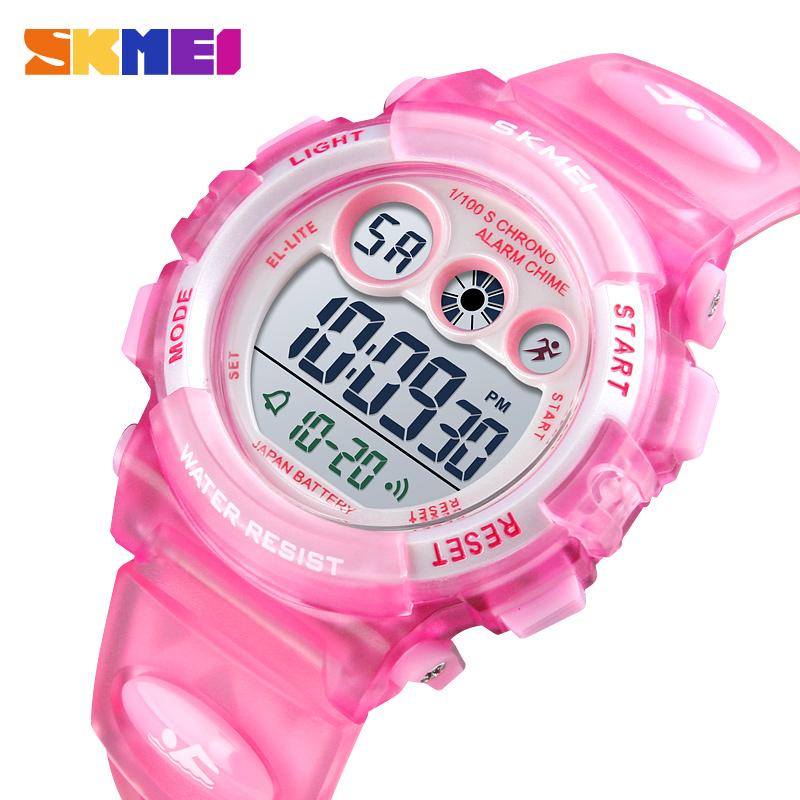 SKMEI Brand Waterproof Children Sports Watches For Girl Boys Fashion Digital LED Electronic Clock Student Kids Wristwatches
