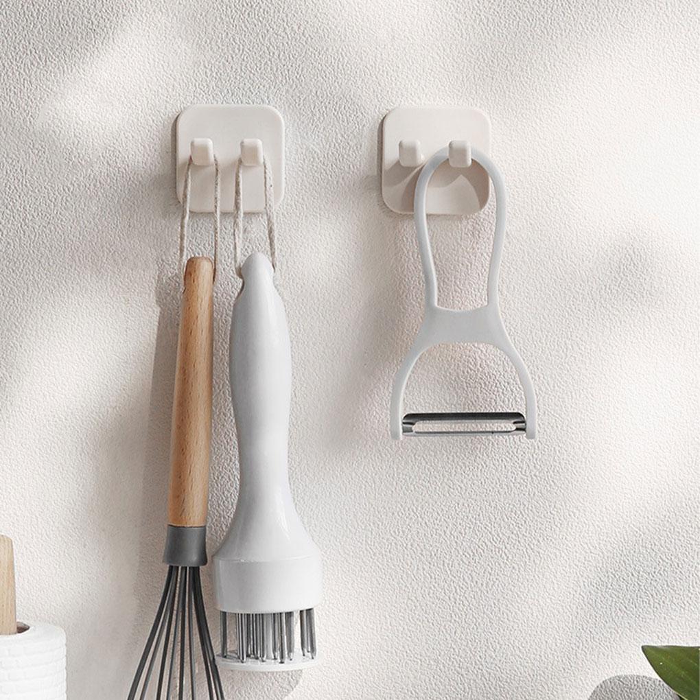 4 Stück Kunststoff Klebehaken Starke Tragfähigkeit Einfache Installation Selbstklebende Stecker- und Steckdosenleiste