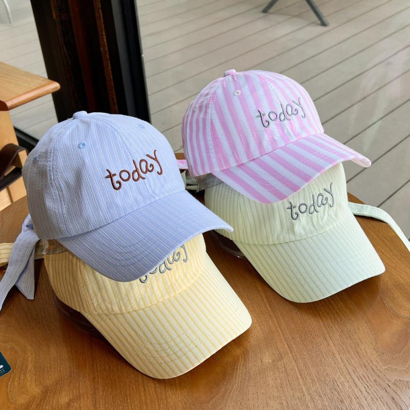 Cotton Embroidered Baseball Cap With Adjustable Strap For Summer Sun Protection