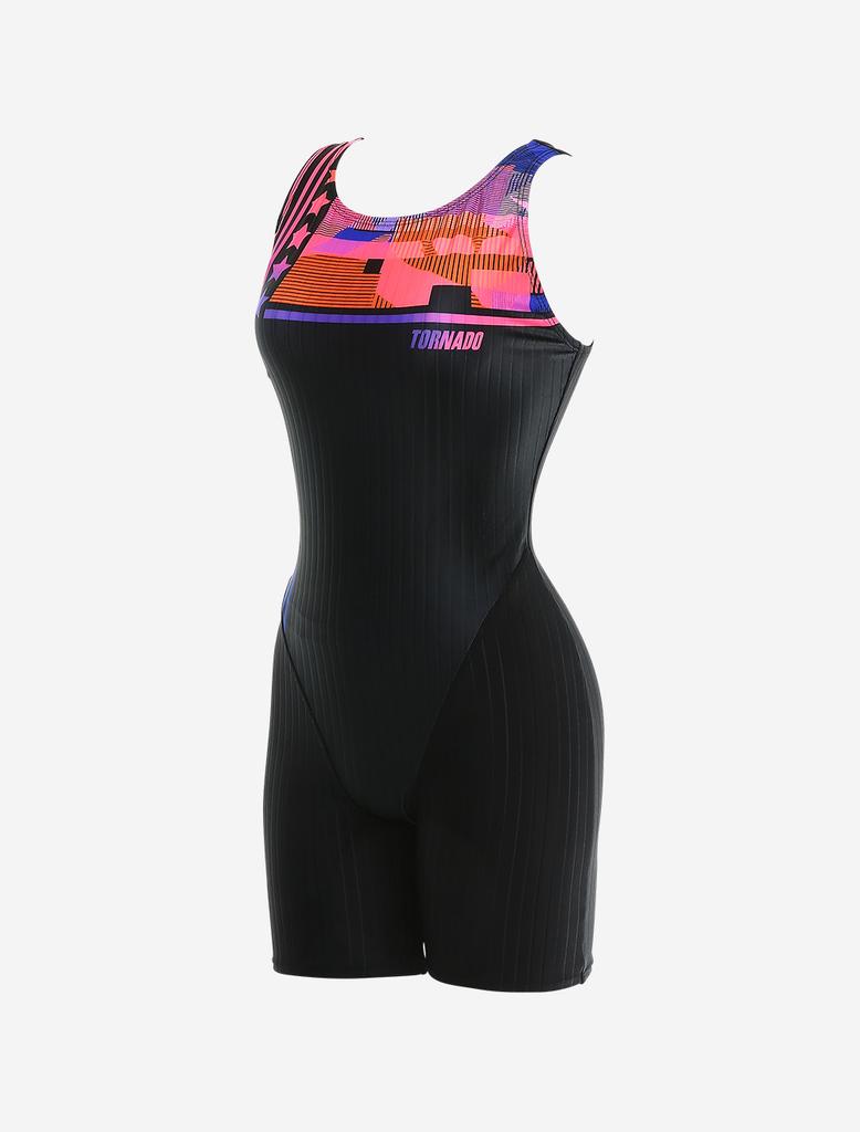 Toneidoseupocheu Ever Aquarobics 3-Part Half-Body U-Back Pink Swimsuit
