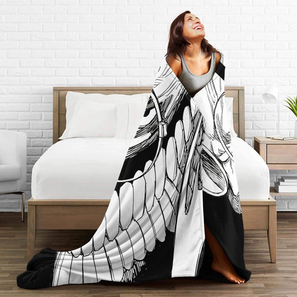Anime Okarun Dandadan Blanket Soft Warm Comfortable Plush Throw Blanket For Couch Bed Picnic Flannel Bedspread Bed Cover