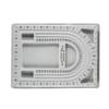 Gray Resin Bead Board 32x24CM Measurement Scale Design Tray Bead Stringing Tool Practical Tool Bead Design Board DIY Craft