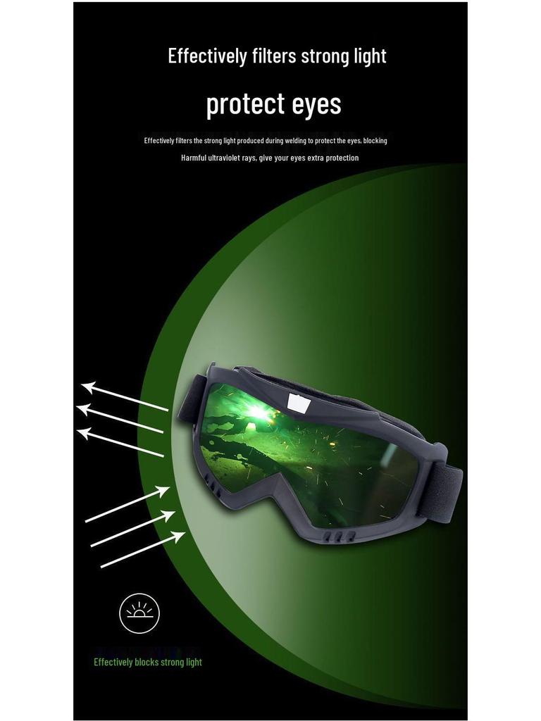 Electric Welding Protective Mask with Anti-Fog, Anti-Light, Anti-Arc, Eye Protection, Anti-Splash, Anti-UV Full Face and Goggles.