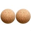 2pcs Wooden Cork Ball Stoppers 2.4inch Wine Cork Ball Replacement Practical Cork Ball Stopper 2pcs/set for Wine Bottles