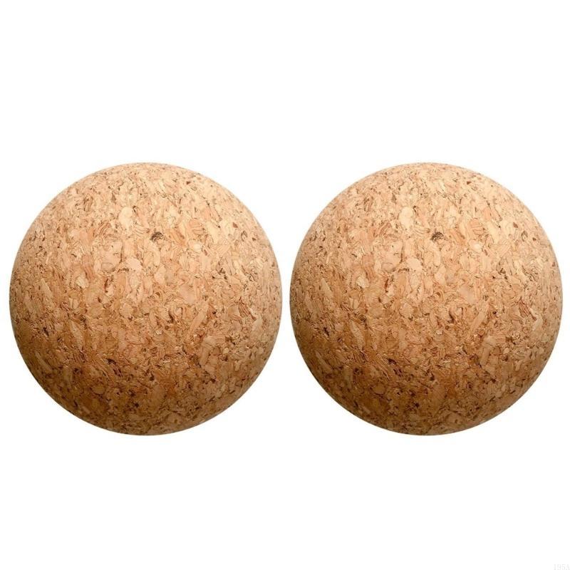 2pcs Wooden Cork Ball Stoppers 2.4inch Wine Cork Ball Replacement Practical Cork Ball Stopper 2pcs/set for Wine Bottles