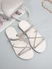 Plus Size Rhinestone Women's Two-Wear Non-Slip Sandals - Summer Fashion Outdoor Beach