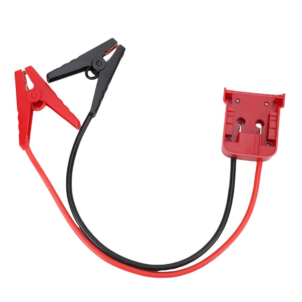 Car Battery Jumper Cable with Adapter Automotive Battery Booster Cable Replacement Emergency Jumper Cable Clamps 0.5m