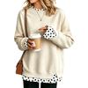 Damen Casual Bedrucktes Langarm Look Sweatshirt Lockerer Pullover
