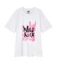 WILDROCK Firework Double T-Shirt_White (Pink Print)