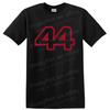 44 Graphic Design T Shirt for Fans of Numbers and Sports, Casual Tee