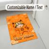 Personalized Crystal Velvet Carpet,Naruto Custom Printed Name, Plush Area Rug For Home Indoor Decor