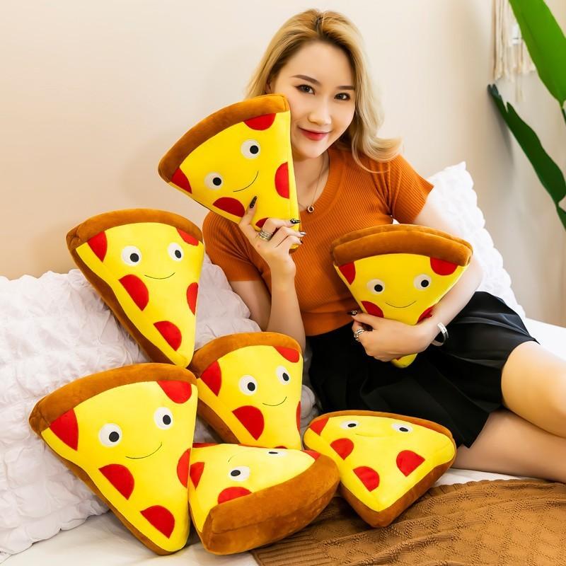 Pluche Pizza Burger En Friet Kussen Met Zacht Kort Pluche Voor Lounge Decoratie En Kindercadeau