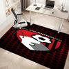 1 Stück Fußballverein Logo Druck Teppich - Weich, Waschbar, Rutschfest, Innenmatte, Wohnzimmer, Home Office Dekorativer Teppich, Büro Dekorativ