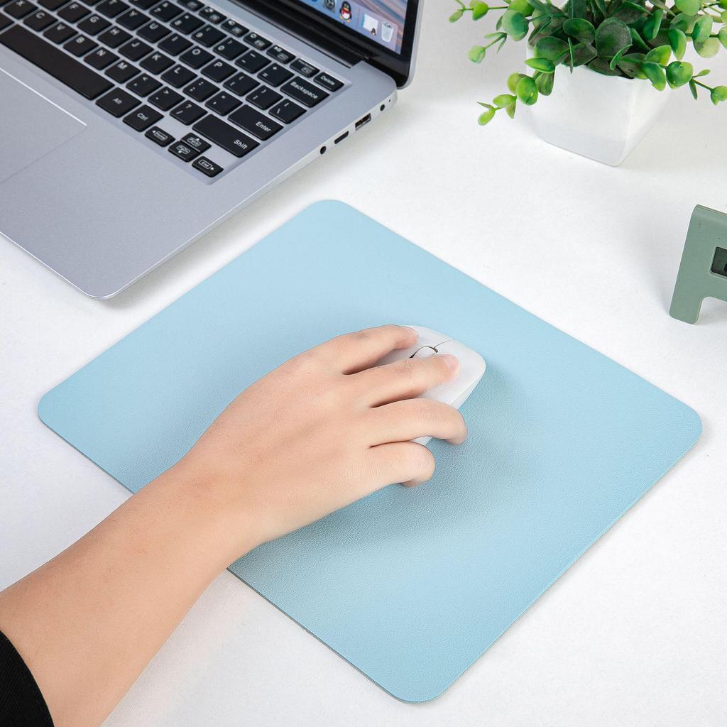 Mouse Pad Mic Dublu Fațetat din Piele - Portabil, Elegant, Covoraș de Birou și Joc