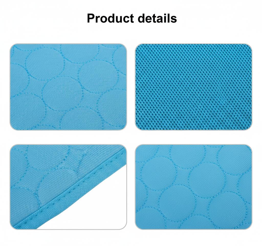 Pet Cooling Mat Ice Silk Summer Pad for Dogs Cats Quick Cooling Comfortable Breathable Non-Slip Bottom for Couch Car Bed
