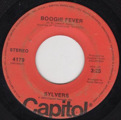 7inch Record SYLVERS - Boogie Fever / Free Style 4179 Capitol Records 1975 US Soul/Funk Used