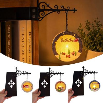 Weihnachts Buch nook Dekoration Metall Nachtleselampe Kreative Bücherregal LED Lampe Schlafzimmer Nutzung