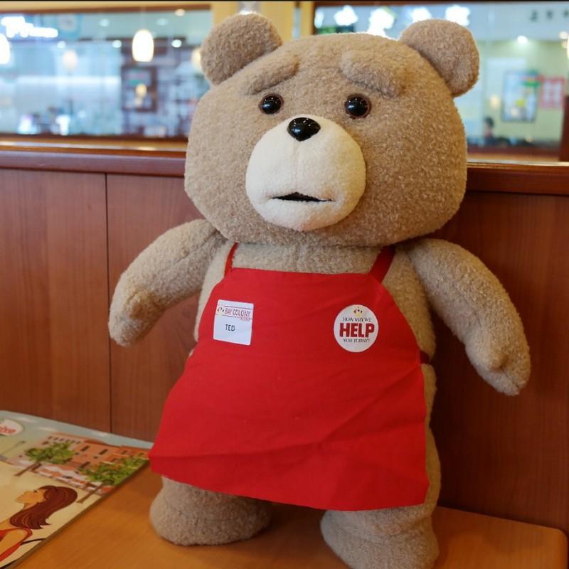 43cm  10 Styles Movie Teddy Bear Ted 2 Plush Toy Apron Soft Fill Animal Plush as a Birthday Gift for Good Friends 43cm