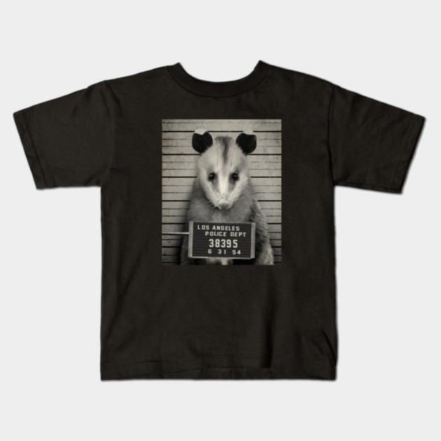 Boys Girls Soft Cotton Graphic Tees Opossum Breathable Daily School Wear Kids T-Shirts