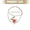 Artistics Horse Charm Jewelry Bohemian Styles Necklace Soft Wax Cord Chain Versatile Wardrobe Staple