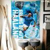 Haaland football Wall Hanging Printed Fabric Blanket Decorative Tapestries for Bedroom Living Room Home Decor