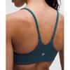 Lululemon Wunder TrAin StrAppy RAcer BrA  Light Support  A B Cup Indochine Blue