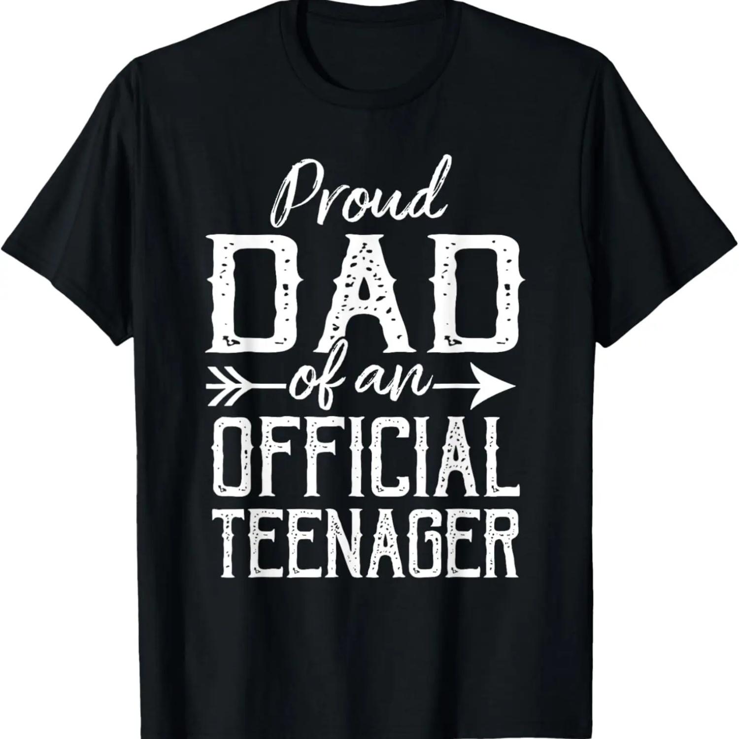

Mens Proud Dad Of An Official Teenager 13th Birthday T-Shirt XXXXXL чёрный