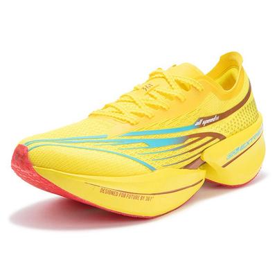 361 Flying Future 1.5 Cushioned Slip-Resistant Abrasion-Resistant Breathable Low-Top Running Shoes Unisex Acid Yellow 672432217F-1