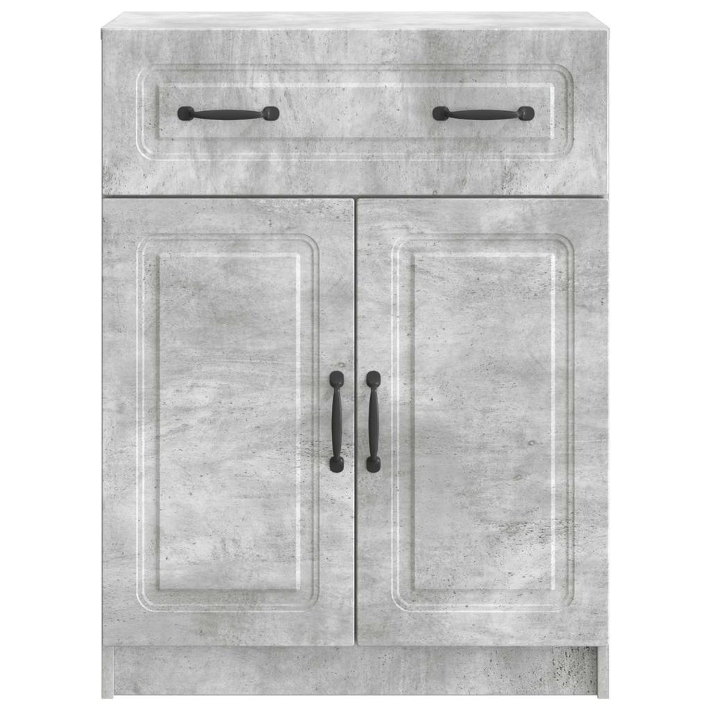 Sideboard Concrete Grey 66 x 34.5 x 87 cm Particleboard