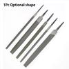 6 Inch 150mm Steel Files Without Handle Round Half-round Triangular Square Flat File 5 Styles Alloy Steel FilesFor Metal Sanding